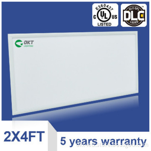 2X4ft 5 years Warranty UL 90LPW 50W dimmable dlc panel light